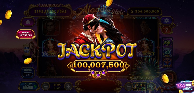 Bỏ túi ngay mẹo giành jackpot game slots Aladdin 789 Club cực hay